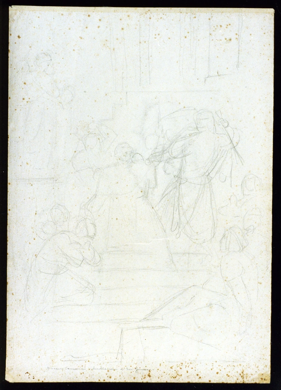 Schizzo per la decapitazione di San Gennaro - Certosa e Museo Nazionale di S. Martino, Napoli